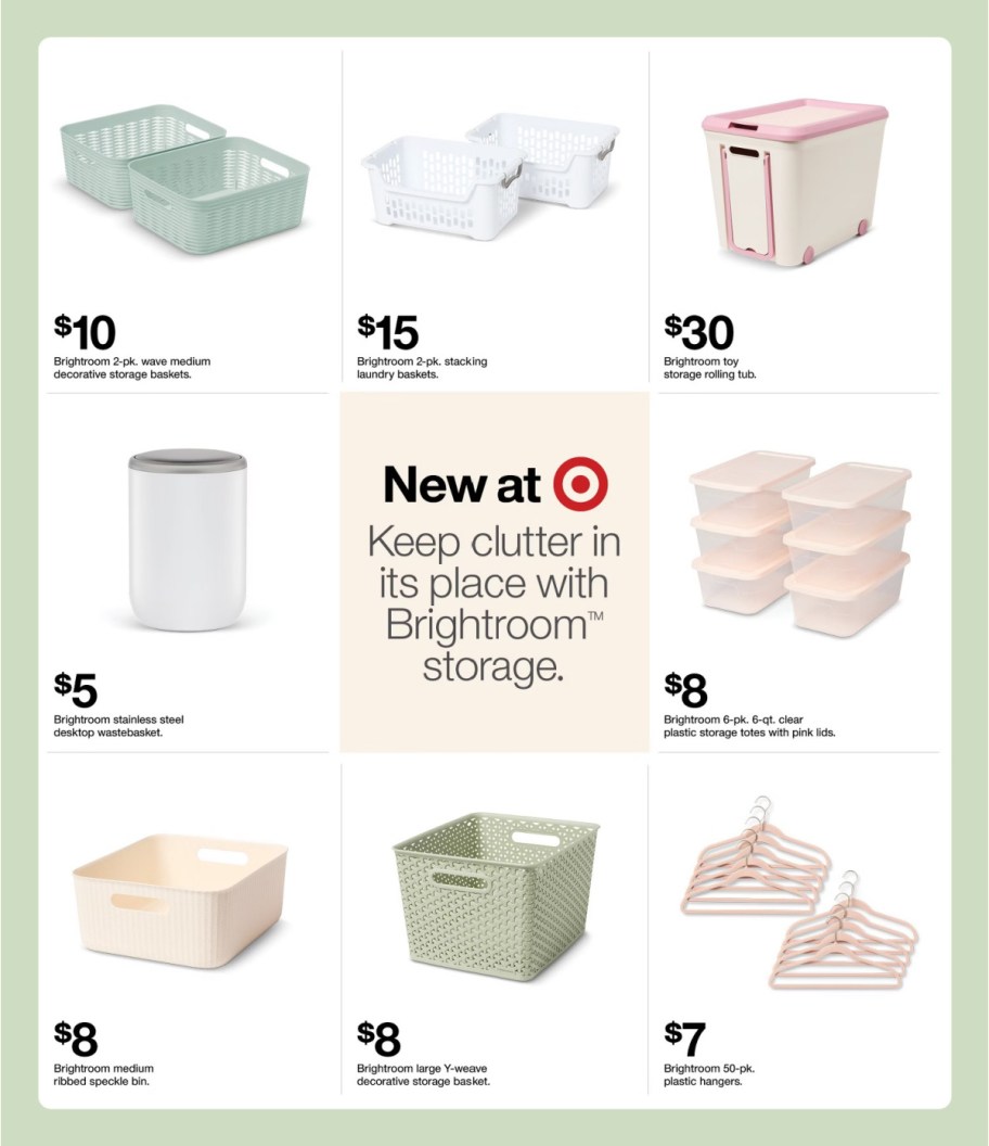 page from Target ad