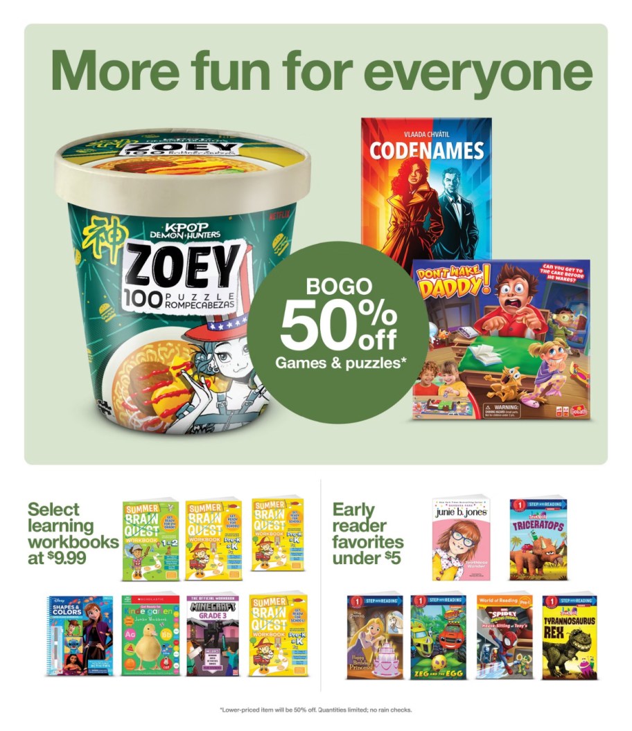 page from Target ad