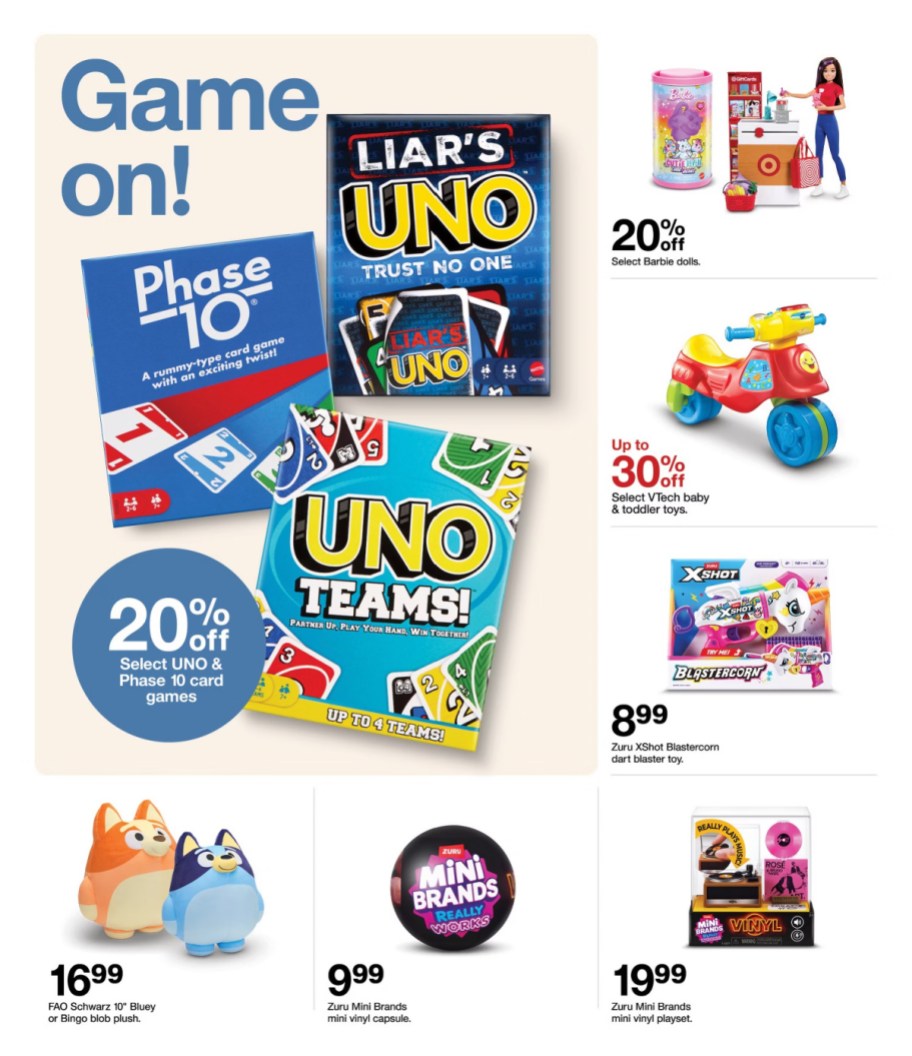 page from Target ad
