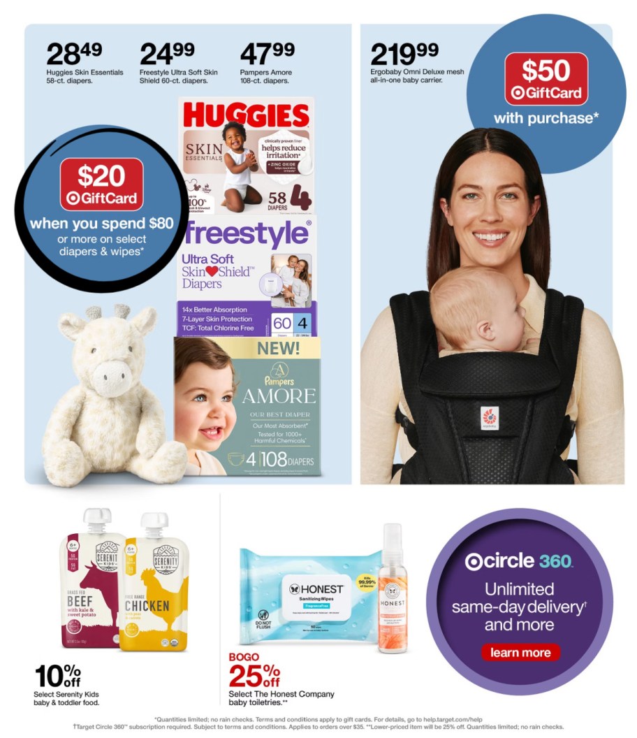 page from Target ad