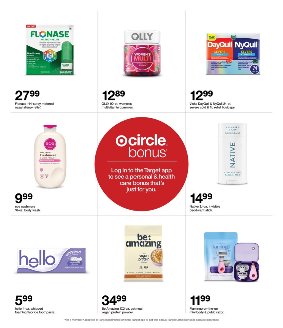 page from Target ad