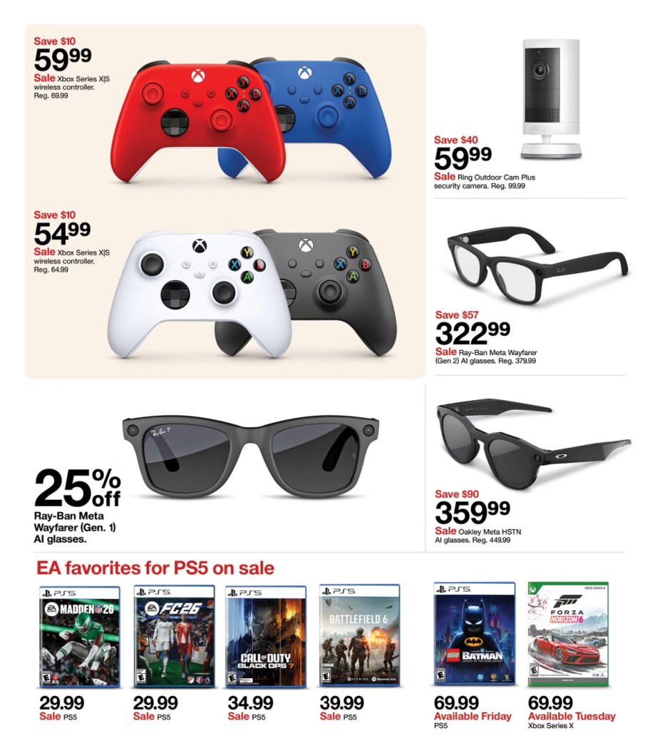 page from Target ad