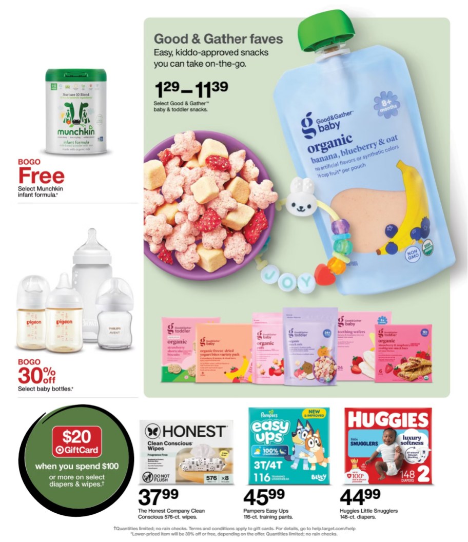 page from Target ad