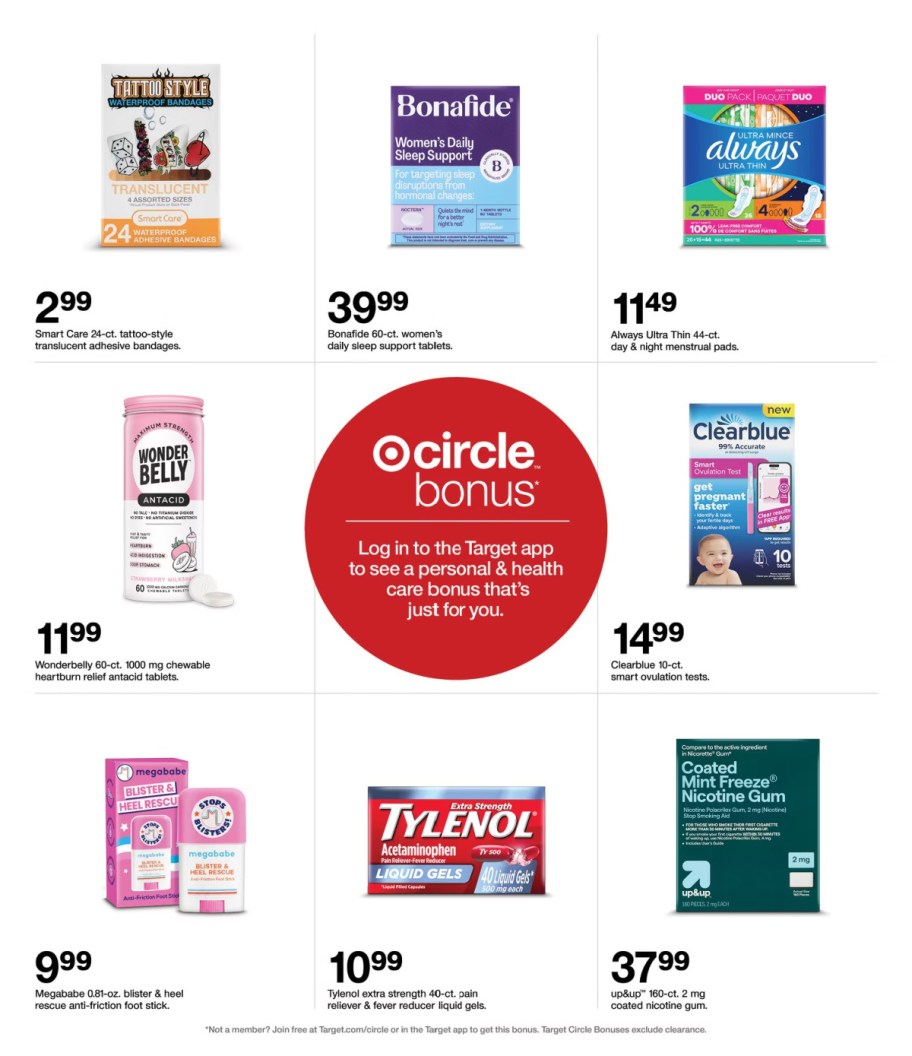 page from Target ad
