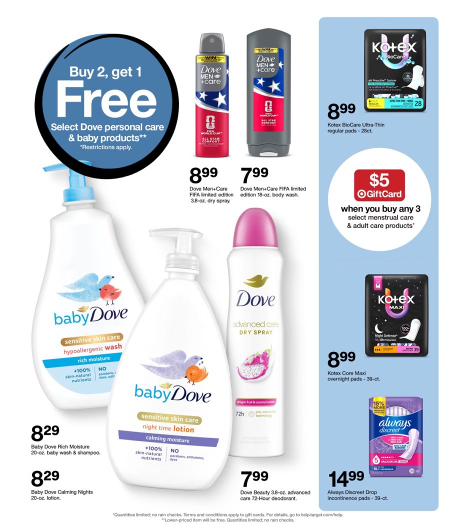page from Target ad