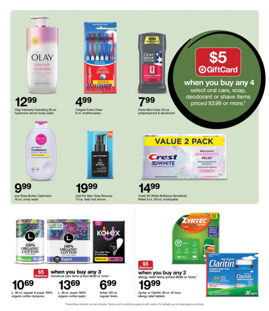 page from Target ad