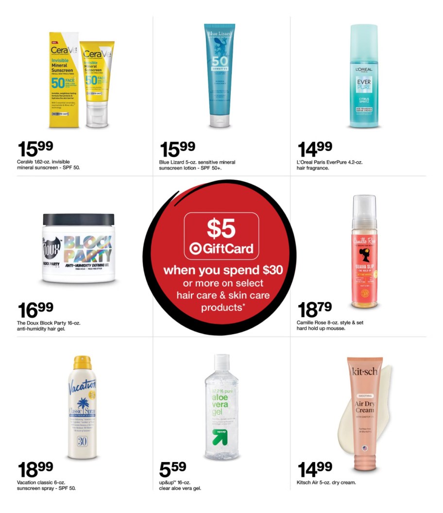 page from Target ad
