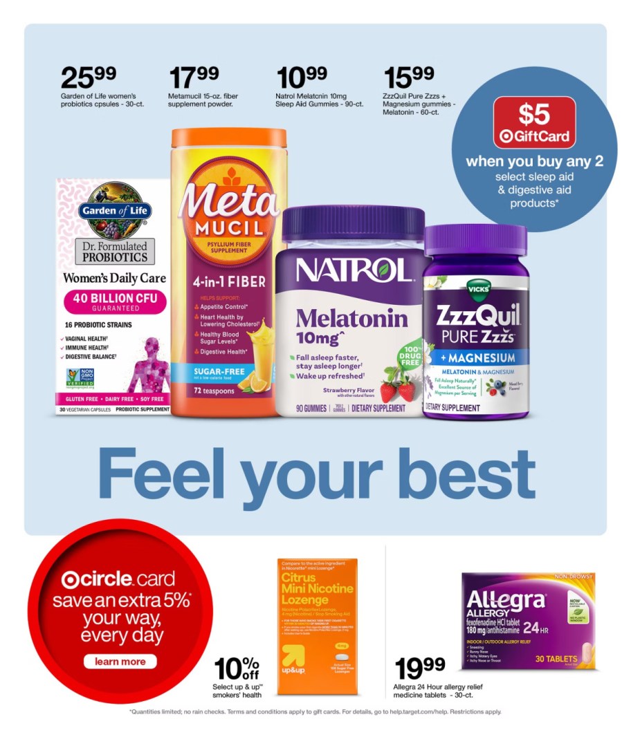 page from Target ad