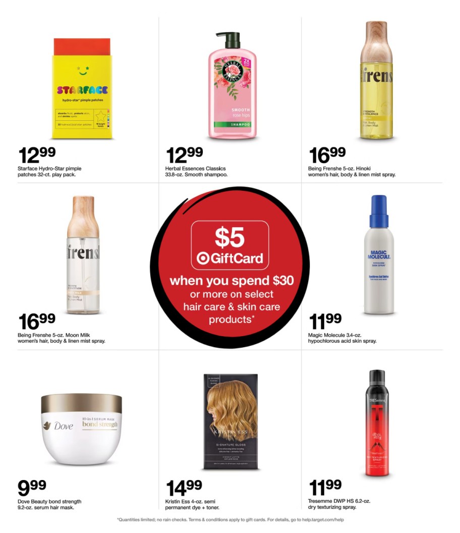 page from Target ad