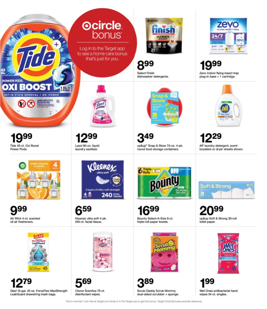 page from Target ad