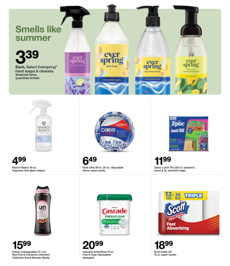 page from Target ad
