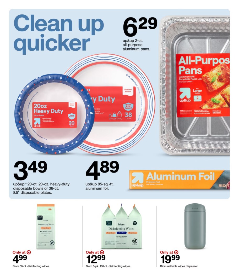 page from Target ad
