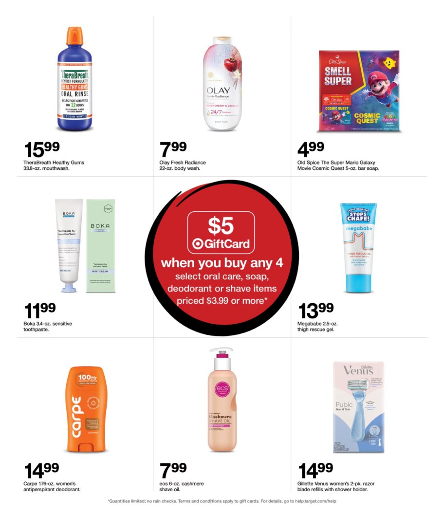 page from Target ad