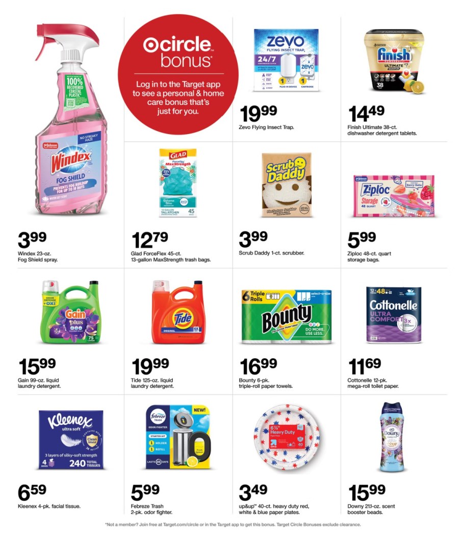 page from Target ad