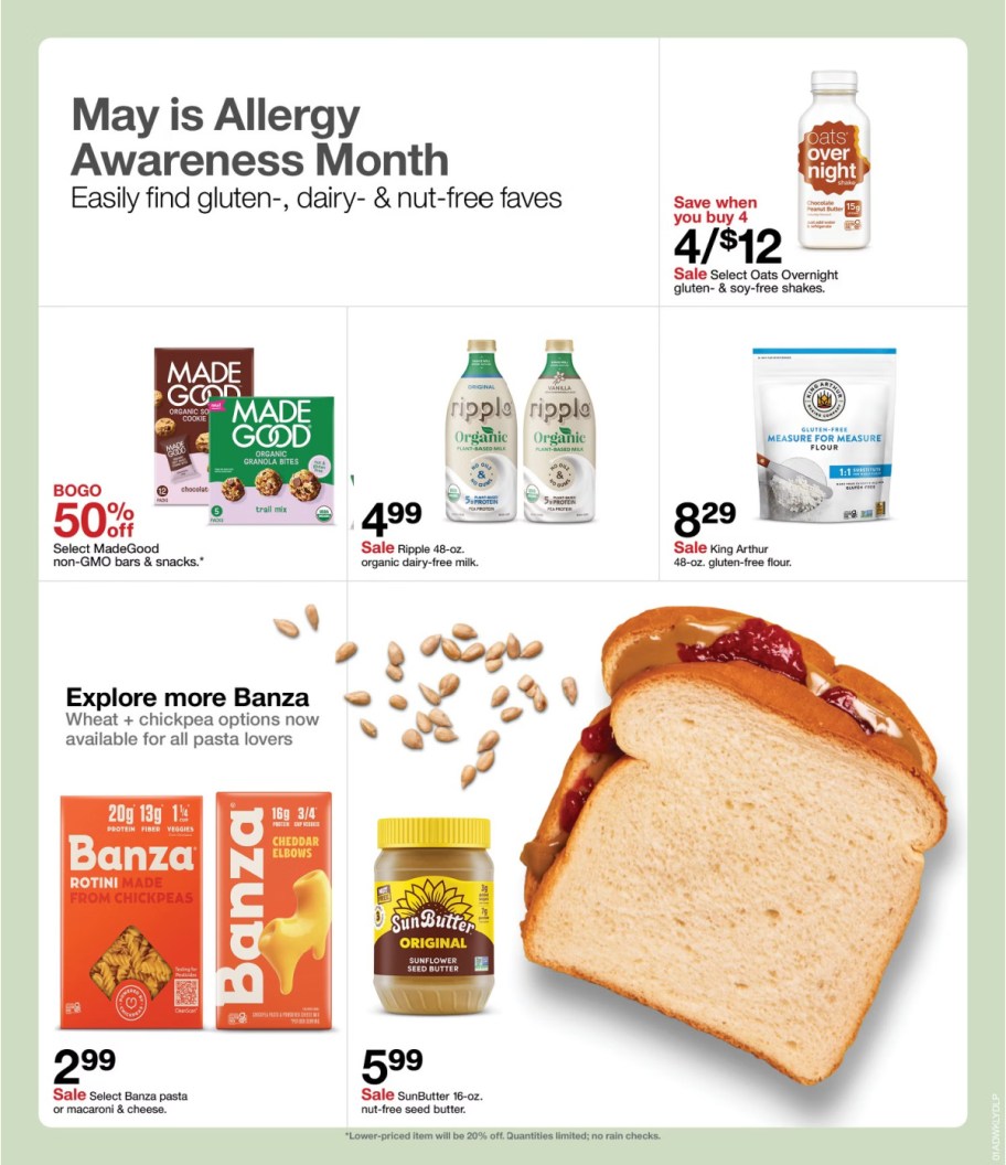 page from Target ad