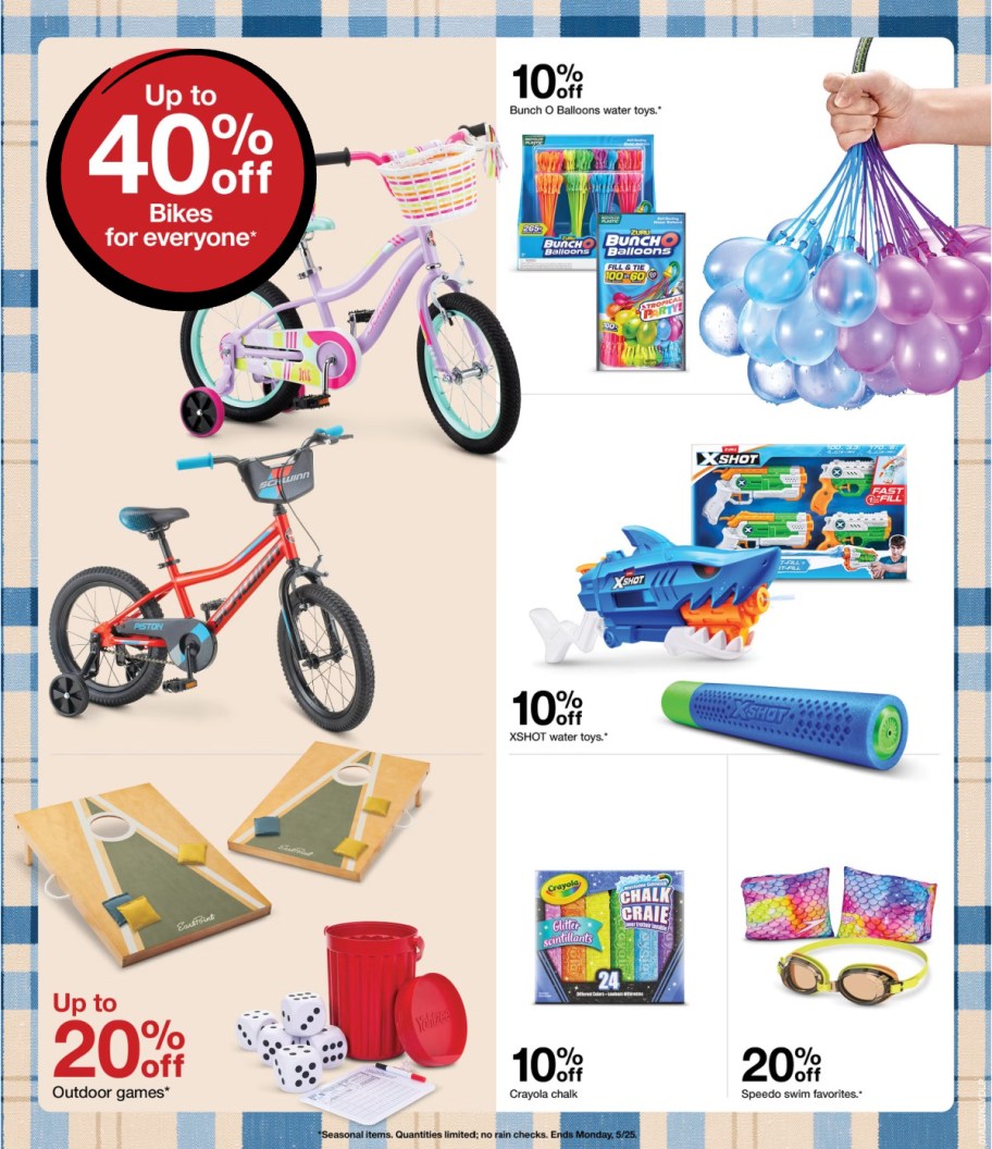 page from Target ad