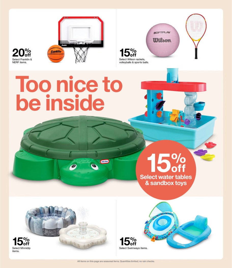 page from Target ad