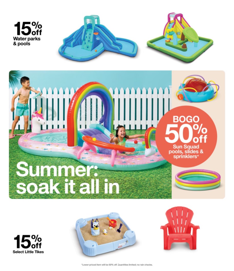 page from Target ad