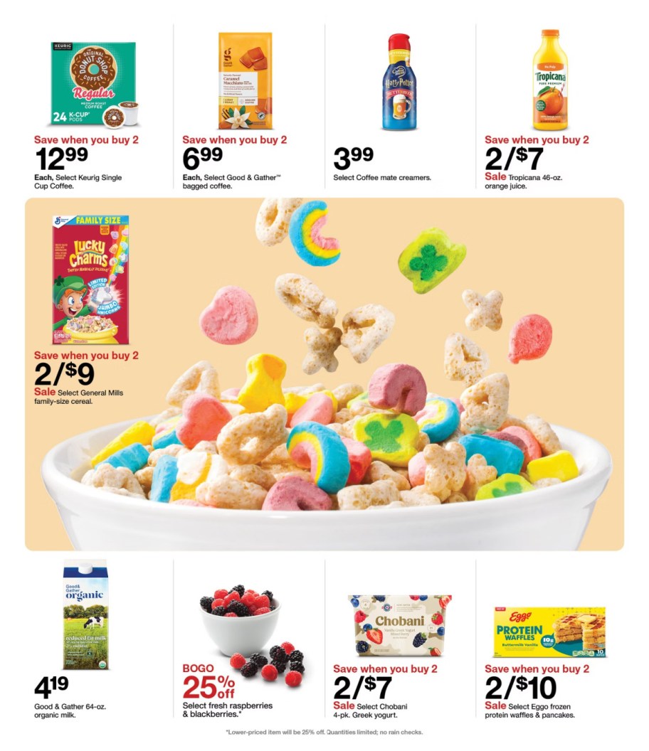 page from Target ad