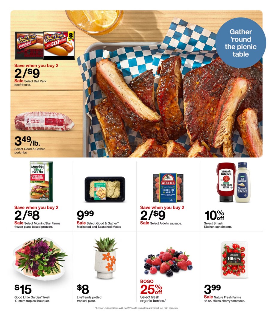 page from Target ad