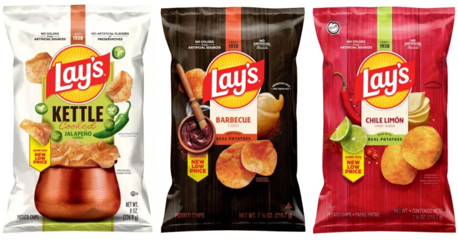 3 bags of chips