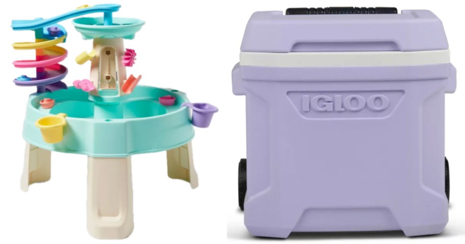 water table and cooler