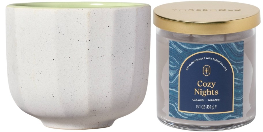glass and ceramic jar candles