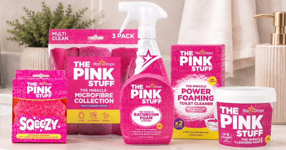 The Pink Stuff Bathroom Cleaning Kit Just $16 Shipped on Amazon (Reg. $25)