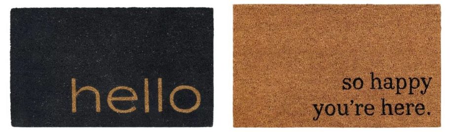 Threshold hello and so happy you're here Doormat