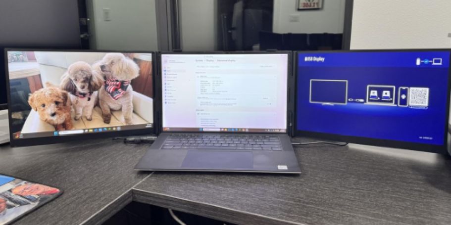 $135 Off Plug & Play Triple Laptop Screen Extender on Amazon + Free Shipping
