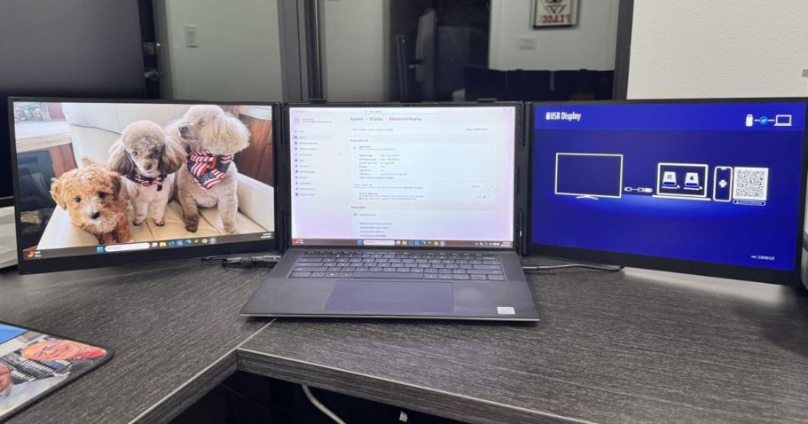 $135 Off Plug & Play Triple Laptop Screen Extender on Amazon + Free Shipping