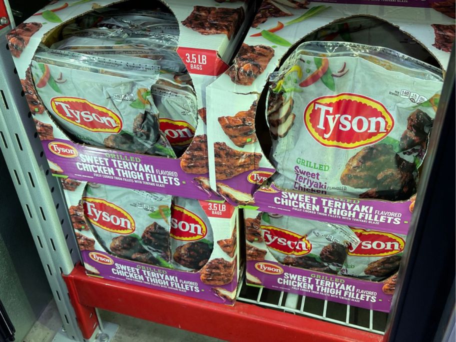 Tyson Grilled Sweet Teriyaki Flavored Frozen Chicken Fillets 3.5lb bags in store
