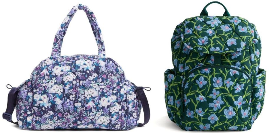 Stock images of a vera bradley travel bag and rucksack backpack