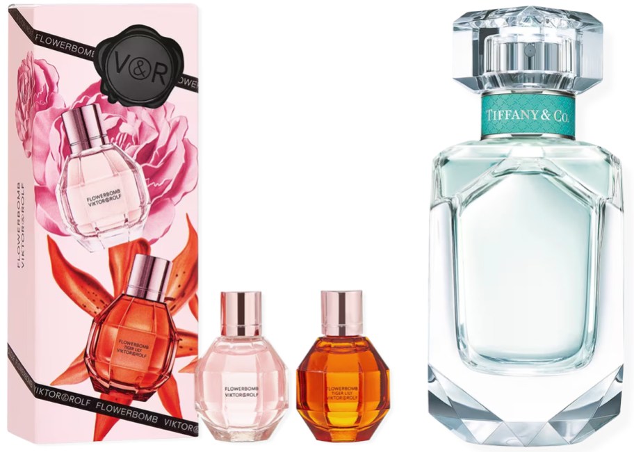 Viktor&Rolf Mini Flowerbomb Perfume Set and Tiffany & Co. Tiffany Eau de Parfum 1.6oz