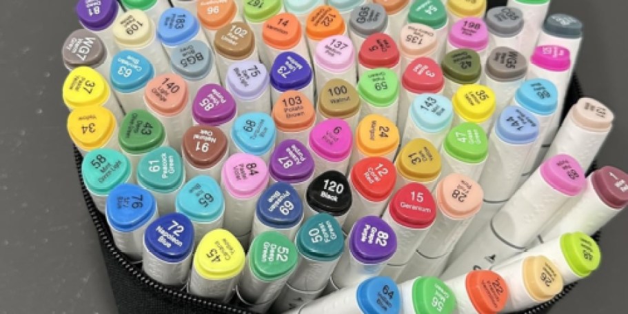Alcohol Markers 80-Pack with Storage Case Just $10.49 on Amazon