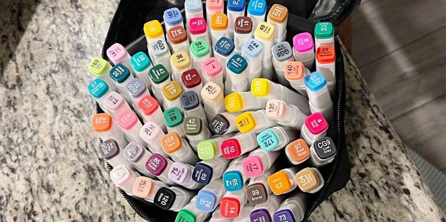 *HOT* 50% Off Alcohol Markers w/ Storage Case on Amazon