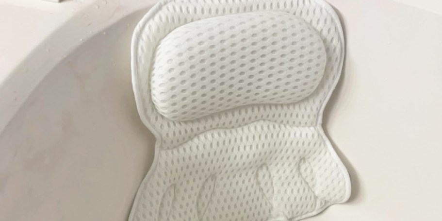 Mesh Bathtub Pillow $19.99 Shipped on Amazon (Reg. $40) | Spa Day Must-Have