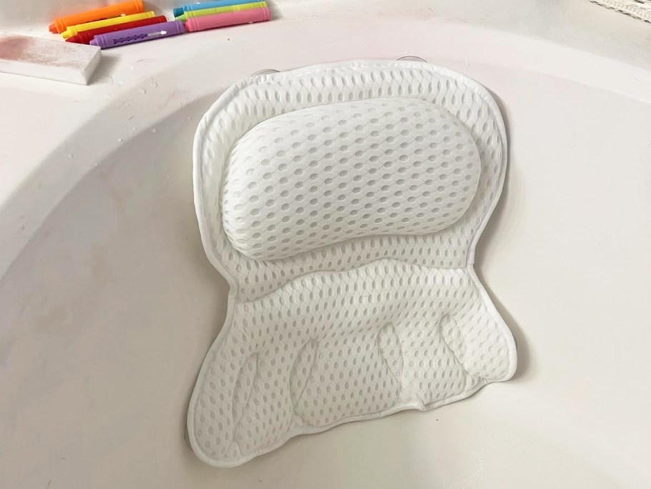 Mesh Bathtub Pillow $19.99 Shipped on Amazon (Reg. $40) | Spa Day Must-Have