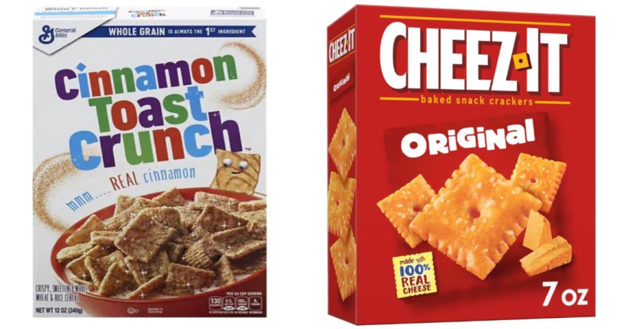 cereal and cheese crackers