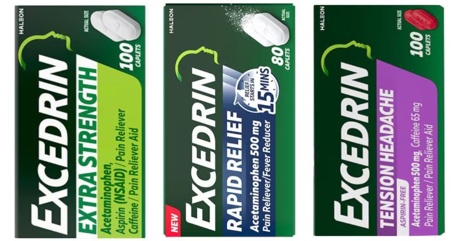 3 bottles of pain reliever