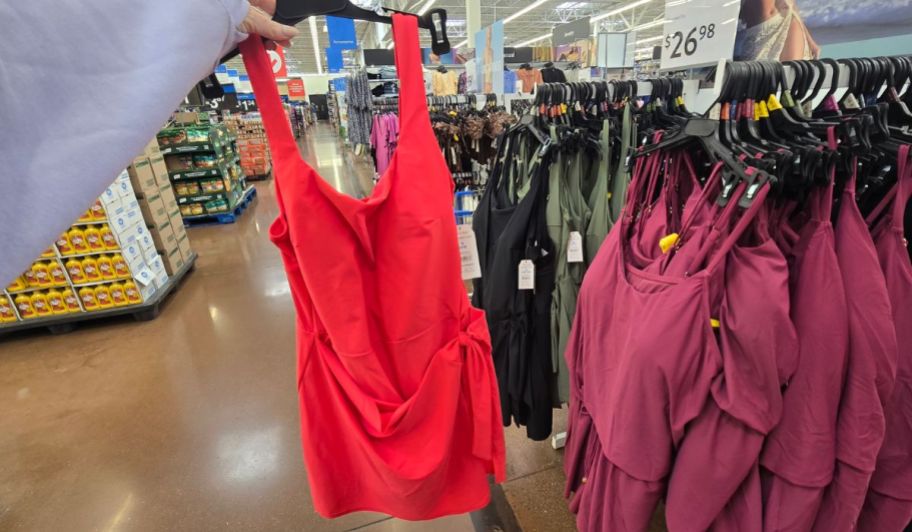red walmart swimsuit