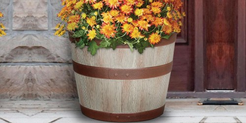 Better Homes & Gardens Whiskey Barrel Planter Only $9.97 on Walmart.com | May Sell Out