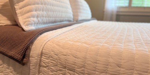Pottery Barn Look for Less: Chic Quilted Bedding Set Just $25 Shipped