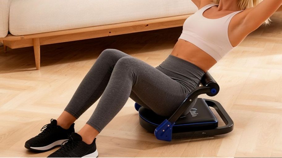 woot Woman on ab machine