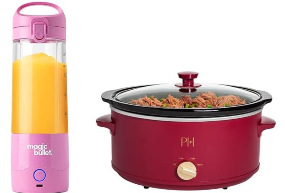 Stock image of Magic Bullet Personal Blender and Slow Cooker