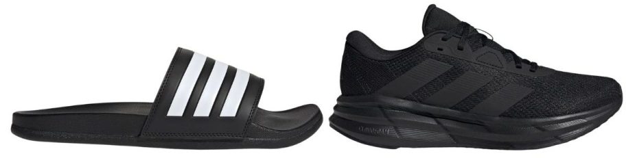 adidas Men's Adilette Comfort Slides and Galaxy 7 Running Shoes