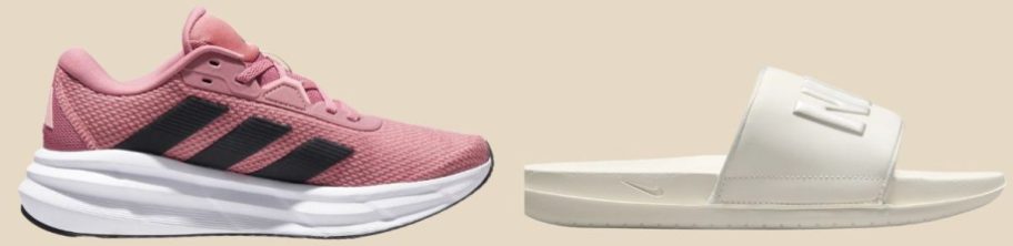 adidas Women's Galaxy 7 Running Shoe and Nike Women's Offcourt Sport Slide