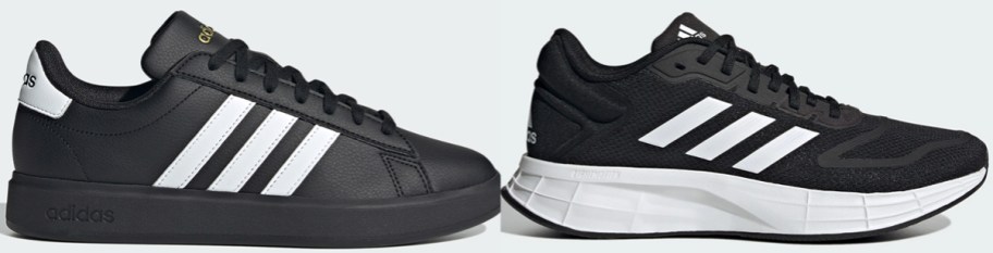 black and white adidas shoes