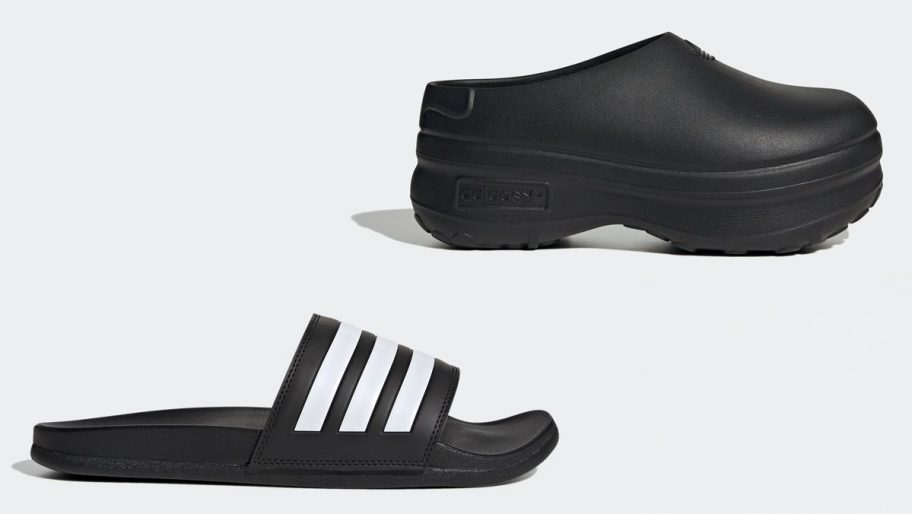 adidas slides and mules on sale