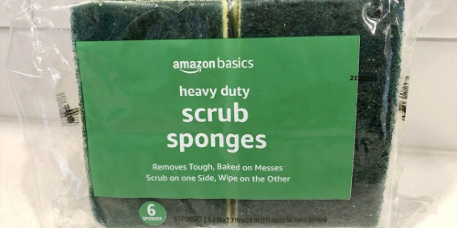 Amazon Basics Sponges 6-Pack Only $2 Shipped